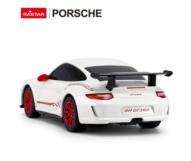 Masina cu telecomanda porsche gt3 rs alb cu scara 1 la 24