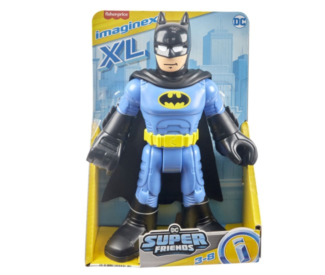 Fisher price imaginext dc super friends figurina batman xl cu costum albastru Fisher price imaginext dc super friends figurina batman xl cu costum albastru