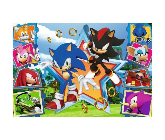 Puzzle trefl 100 sonic minunata lume a lui sonic Puzzle trefl 100 sonic minunata lume a lui sonic