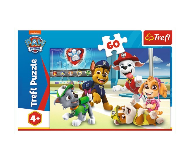 Puzzle trefl 60 patrula catelusilor in lumea cateilor Puzzle trefl 60 patrula catelusilor in lumea cateilor