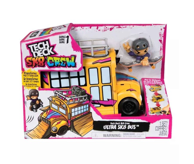 Tech dech sk8 crew set de joaca autobuz Tech dech sk8 crew set de joaca autobuz
