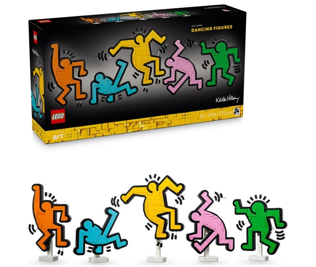 Lego art keith haring figurine care danseaza 31216