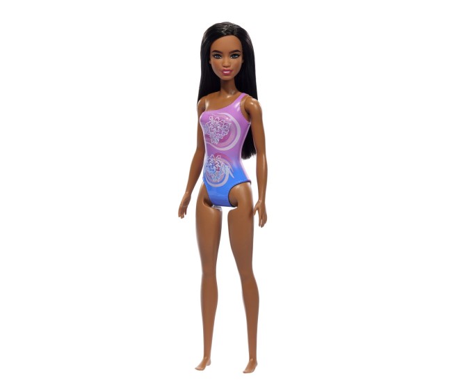 Papusa barbie bruneta cu costum de baie in doua culori Papusa barbie bruneta cu costum de baie in doua culori