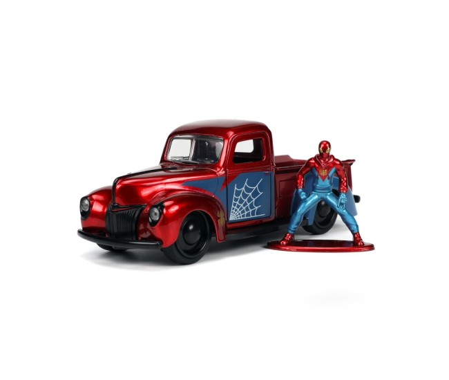 Jada marvel set masinuta metalica ford pick up scara 1:32 si figurina metalica spider man Jada marvel set masinuta metalica ford pick up scara 1:32 si figurina metalica spider man