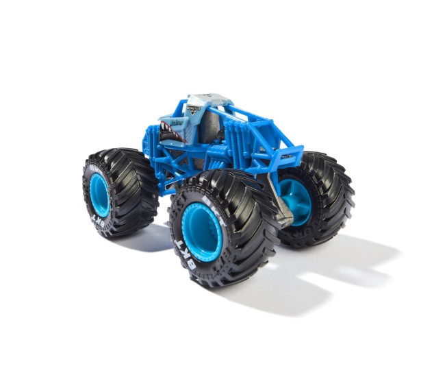 Monster jam masinuta metalica megalodon albastru scara 1 la 64 Monster jam masinuta metalica megalodon albastru scara 1 la 64