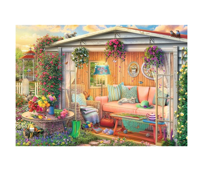 Puzzle trefl 1000 premium plus tea time locul meu preferat Puzzle trefl 1000 premium plus tea time locul meu preferat