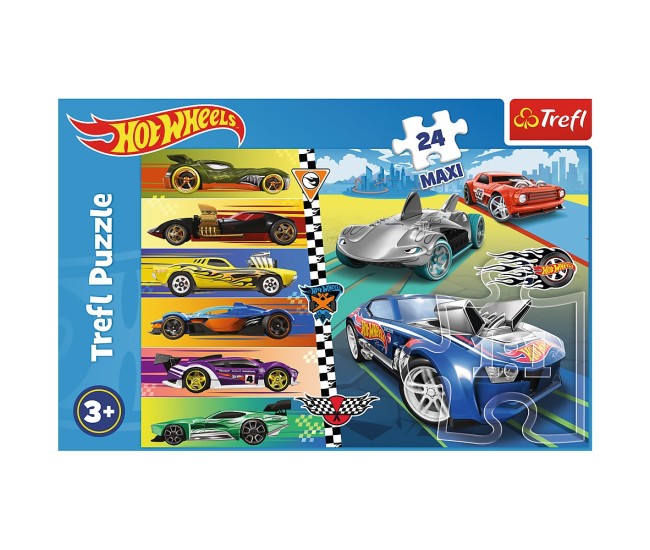 Puzzle trefl 24 maxi hot wheels masinile deosebite Puzzle trefl 24 maxi hot wheels masinile deosebite
