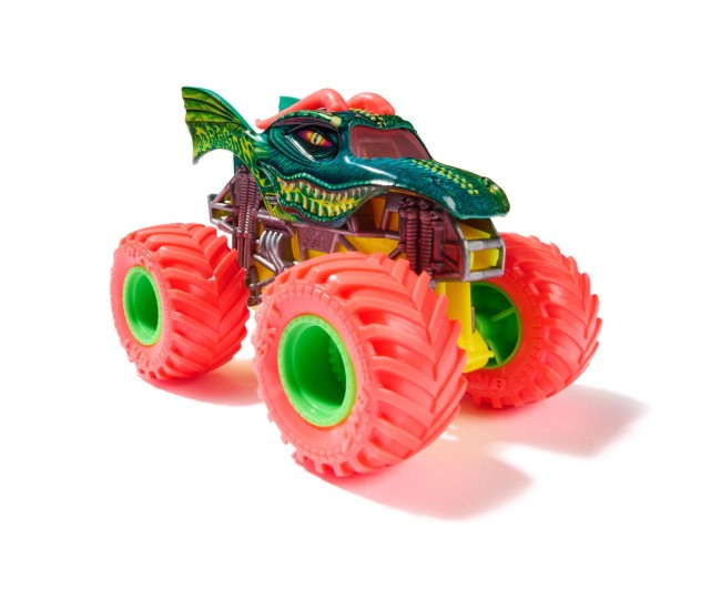 Monster jam masinuta metalica dragon scara 1 la 64 Monster jam masinuta metalica dragon scara 1 la 64