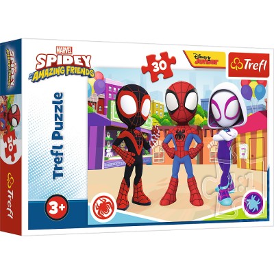 Puzzle trefl 30 spiday cei 3 prieteni Puzzle trefl 30 spiday cei 3 prieteni
