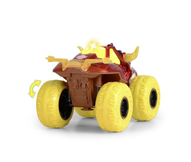 Dickie masina de teren flaming fire monster cu lumini sunete suspensii si functie abur 25cm Dickie masina de teren flaming fire monster cu lumini sunete suspensii si functie abur 25cm