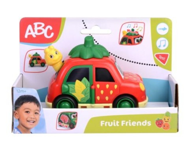 Abc fruit friends masinuta capsuna 12cm