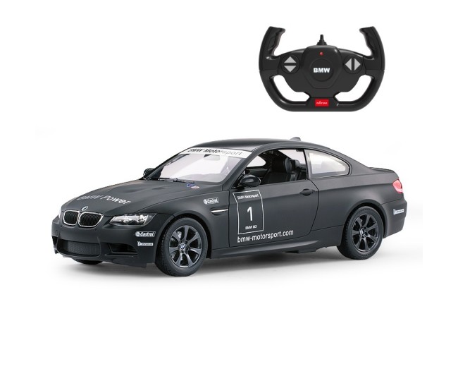 Masina cu telecomanda bmw m3 negru cu scara 1 la 14 Masina cu telecomanda bmw m3 negru cu scara 1 la 14