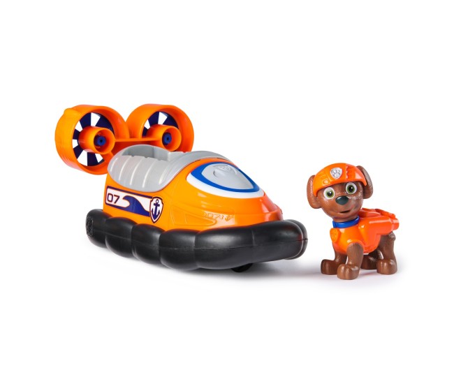 Patrula catelusilor set vehicul de baza hovercraft si figurina zuma Patrula catelusilor set vehicul de baza hovercraft si figurina zuma