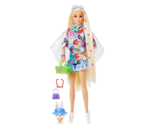 Papusa barbie extra flower power Papusa barbie extra flower power