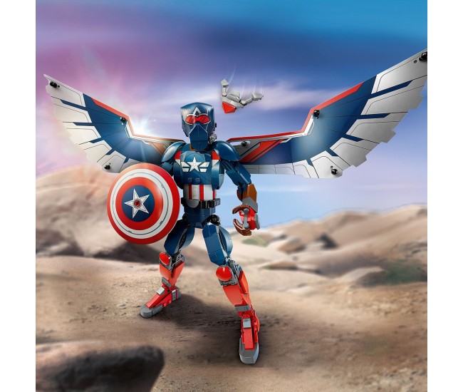 Lego super heroes figurina de constructie capitanul america 76296 Lego super heroes figurina de constructie capitanul america 76296