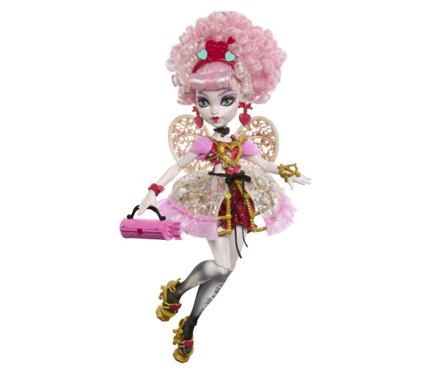 Monster high aniversare dulce si infricosatoare papusa cupid asteria cu accesorii