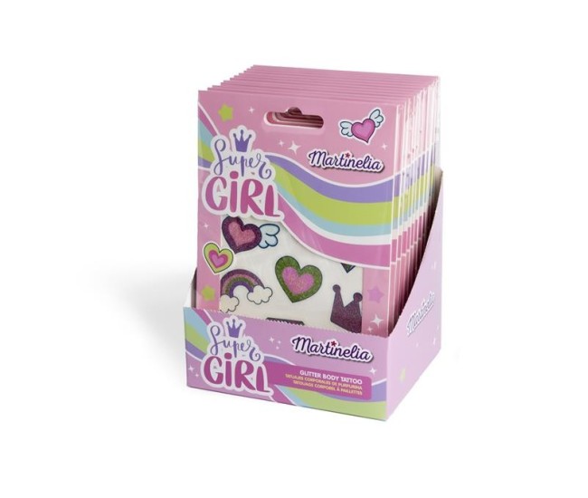 Martinelia super girl tatuaje cu sclipici Martinelia super girl tatuaje cu sclipici