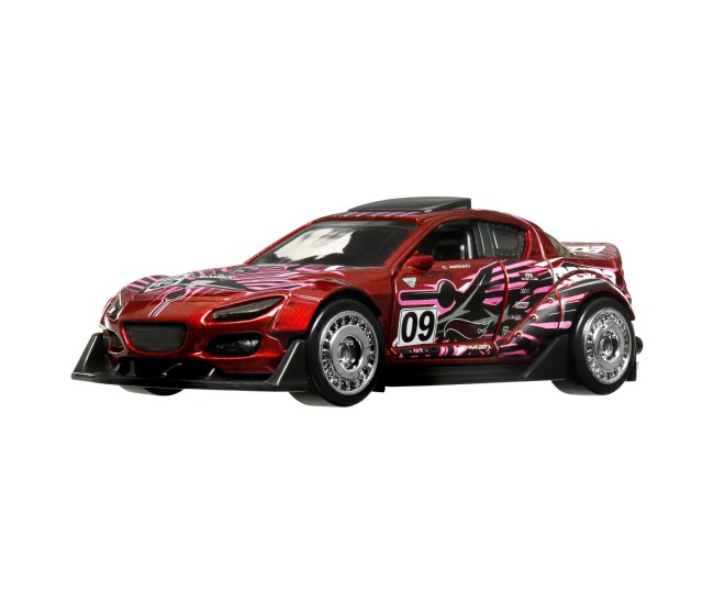 Hot wheels masinuta metalica cu sistem pull back mazda 2004 rx8 custom scara 1:43 Hot wheels masinuta metalica cu sistem pull back mazda 2004 rx8 custom scara 1:43