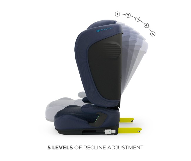 Scaun auto kinderkraft unity2 100-150 cm, navy Scaun auto kinderkraft unity2 100-150 cm, navy