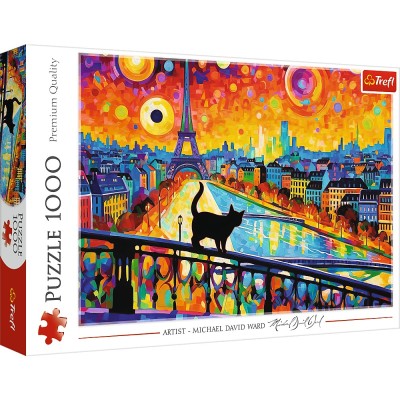 Puzzle trefl 1000 pisica din paris Puzzle trefl 1000 pisica din paris