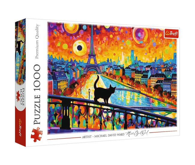 Puzzle trefl 1000 pisica din paris