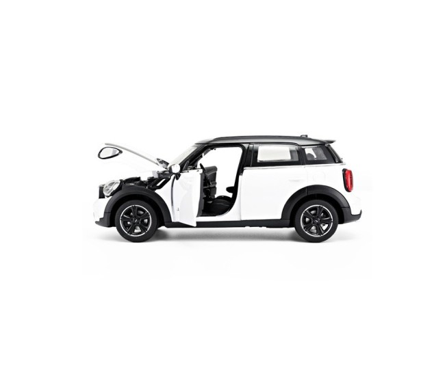 Masinuta metalica minicooper alba scara 1 la 24 Masinuta metalica minicooper alba scara 1 la 24