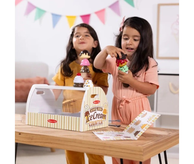 Melissa and doug set de joaca din lemn tejgheaua cu inghetata Melissa and doug set de joaca din lemn tejgheaua cu inghetata