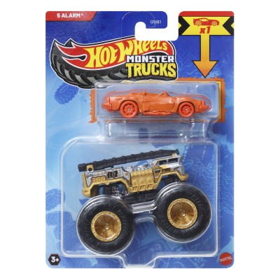 Hot wheels monster truck si masinuta metalica 5 alarm