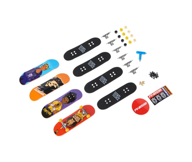 Tech deck pachet 4 piese fingerboard finesse 9.6cm Tech deck pachet 4 piese fingerboard finesse 9.6cm
