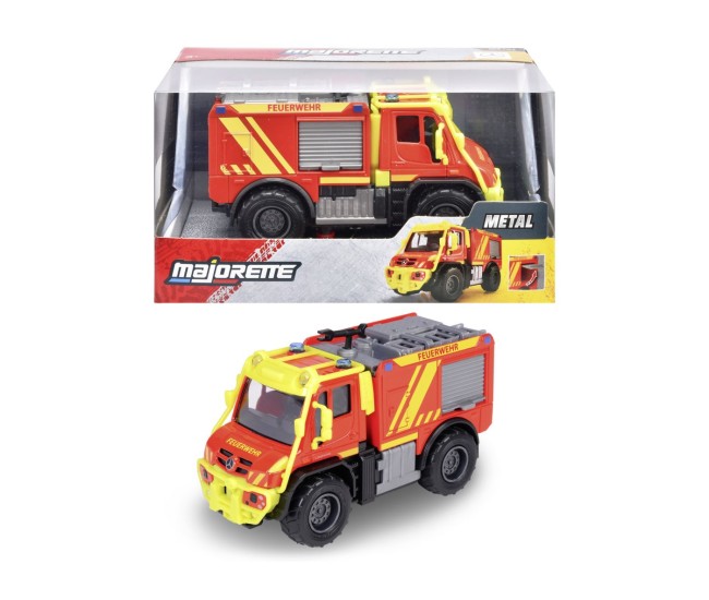Majorette masina metalica de pompieri mercedes unimog u530 scara 1 la 43 Majorette masina metalica de pompieri mercedes unimog u530 scara 1 la 43