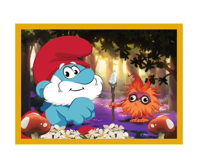 Puzzle trefl 4in1 strumfii viata in satul strumfilor Puzzle trefl 4in1 strumfii viata in satul strumfilor