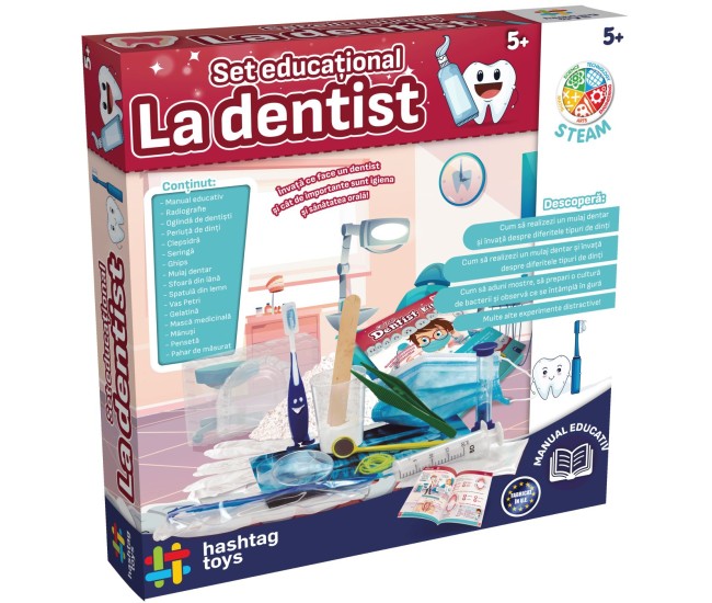 Set educational prima mea trusa de dentist Set educational prima mea trusa de dentist