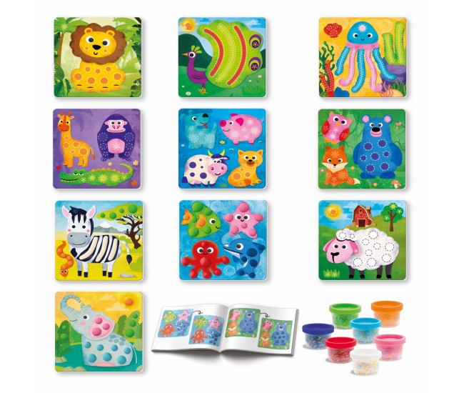 As art set 7 borcanase de plastilina animale As art set 7 borcanase de plastilina animale