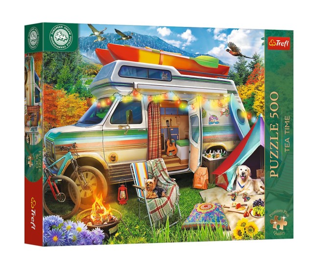 Puzzle trefl 500 premium plus tea time campionatul european rulota Puzzle trefl 500 premium plus tea time campionatul european rulota