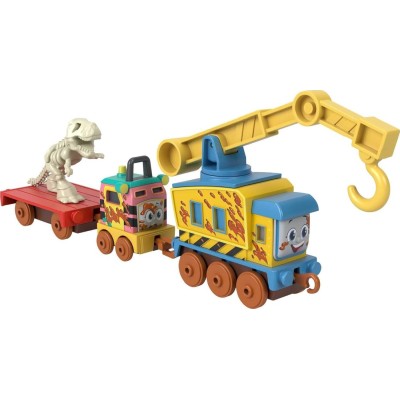 Thomas locomotiva cu vagon push along dino