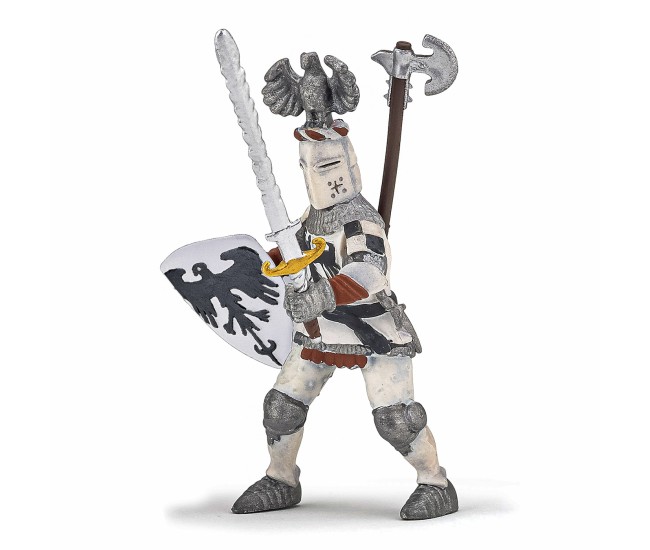 Papo figurina cavaler cu pene alb Papo figurina cavaler cu pene alb