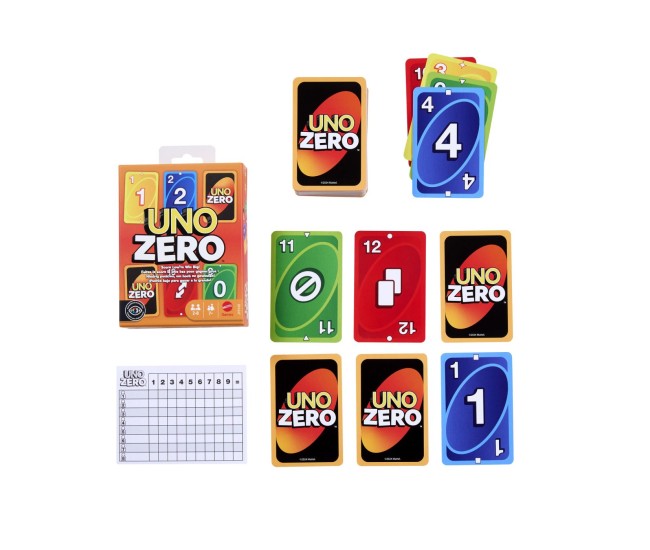 Uno joc de carti zero Uno joc de carti zero