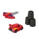 Fisher price batwheels masinuta rosie scara 1:55 Fisher price batwheels masinuta rosie scara 1:55