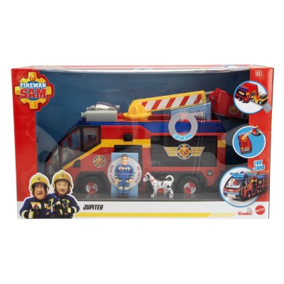 Pompierul sam masina de pompieri jupiter cu figurine si accesorii Pompierul sam masina de pompieri jupiter cu figurine si accesorii