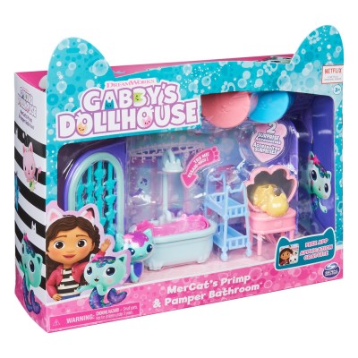 Gabbys dollhouse casa de lux baia pentru dichisit si rasfat a lui mercat