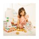 Melissa and doug top and bake set de joaca masa de facut pizza din lemn