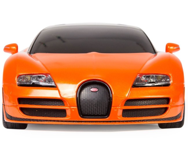 Masina cu telecomanda bugatti grand sport vitesse portocalie cu scara 1 la 18 Masina cu telecomanda bugatti grand sport vitesse portocalie cu scara 1 la 18