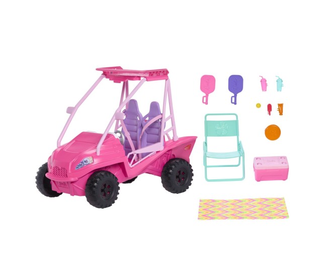 Barbie mysteries detectivi pe plaja masinuta buggy si accesorii Barbie mysteries detectivi pe plaja masinuta buggy si accesorii