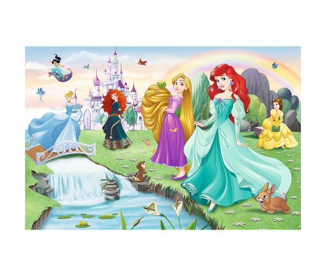 Puzzle trefl 60 disney princess - intalneste printesa Puzzle trefl 60 disney princess - intalneste printesa