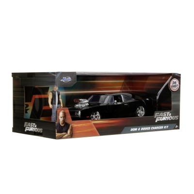 Jada fast and furious set figurina dom si masinuta metalica dodge charger 1970 scara 1 la 24