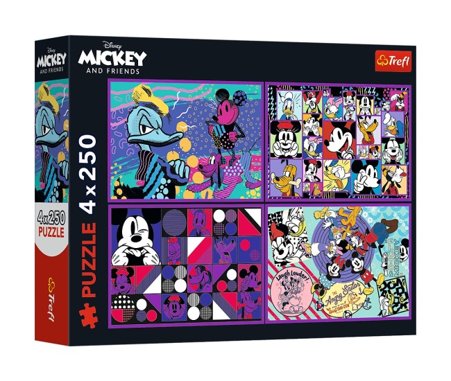 Puzzle trefl 4x250 disney mickey mouse si prietenii Puzzle trefl 4x250 disney mickey mouse si prietenii