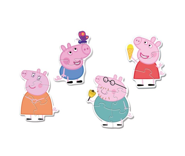 Puzzle trefl baby clasic peppa pig purcelusul clasic printre prieteni