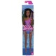 Papusa barbie bruneta cu costum de baie in doua culori Papusa barbie bruneta cu costum de baie in doua culori