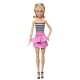 Barbie papusa barbie fashionista blonda cu parul prins in coada si fusta roz Barbie papusa barbie fashionista blonda cu parul prins in coada si fusta roz
