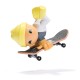 Tech dech sk8 crew pachet placa si figurina 9.6cm sapca galbena Tech dech sk8 crew pachet placa si figurina 9.6cm sapca galbena